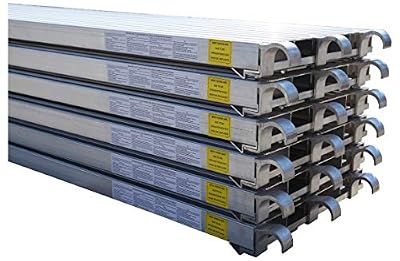 CBM Scaffold 6 PC All Aluminum 50-Lbs per Sq. Ft. Rated Deck 19-1/4" Wide by 10' Long (6)