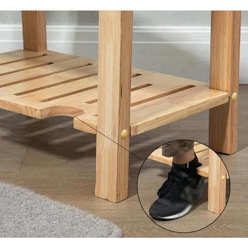 Étagère à chaussures d'entrée et tabouret de ménage réglable