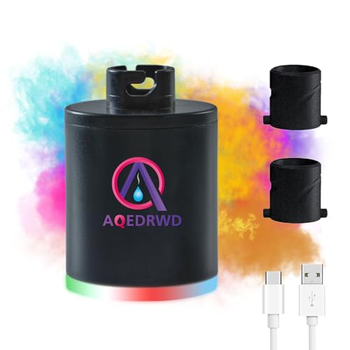 AQEDRWD Hookah Pump Hookah Starter With rechargeable battery Universal electric hookah pump kit with Led lights Mini portable charcoal starter coal burner Assistant Black