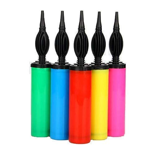 APOLLINE INDIA® Pack of 2 Hand Held Balloon Air Pump Inflator Festive Event Wedding Birthday Party - (Any Random Colour Will Be Sent) 3