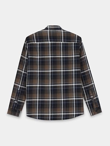 Image of StitchX Men's Full Sleeve Checkered Casual Spread Collar Cotton Shirt