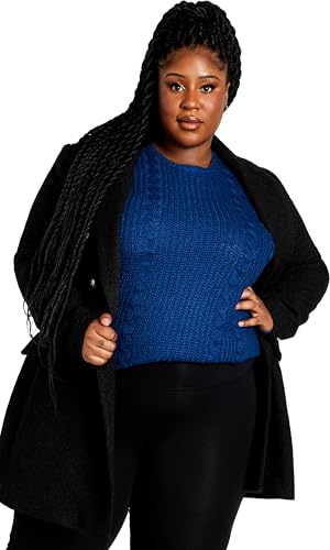 Image of Avenue Women's Cable Knit Full Sleeves Sweater