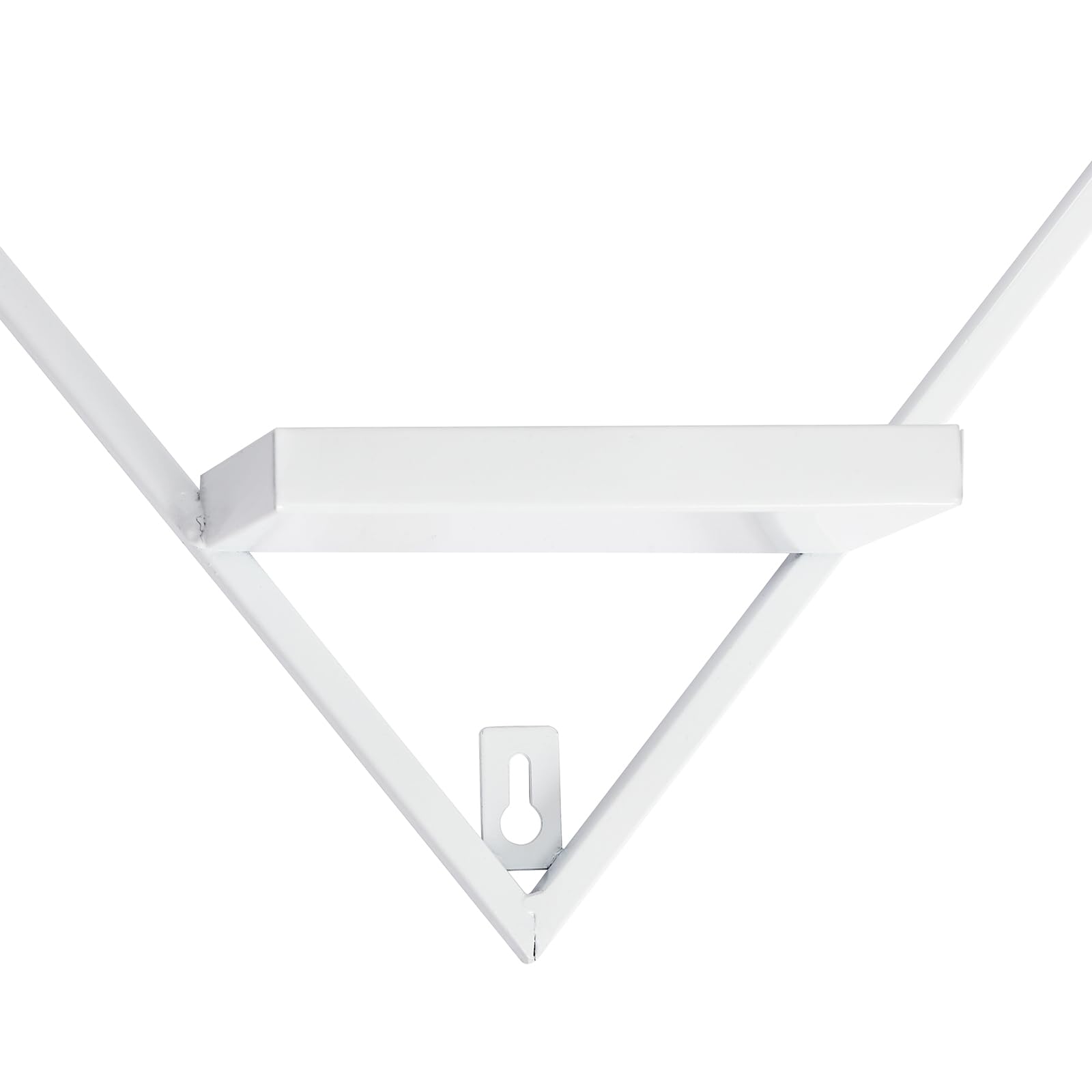 Scaffale per smalti in metallo a forma di diamante, organizzatore per smalto per unghie, oli essenziali, rossetto (bianco)