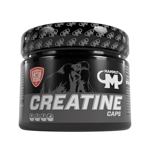 Mammut Nutrition Creatine Monohydrat Kapseln – 240 Tabletten – Reines Kreatin kann zur Steigerung der körperlichen Leistung bei intensiven Belastungen helfen– magnesiumoptimiert – hochdosiert