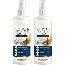 Fixative Spray for Art and Fabric,Spray Fixative for Artwork,Workable FixativeSpray for Art,Sketch Book Drawing Fixative 2pc