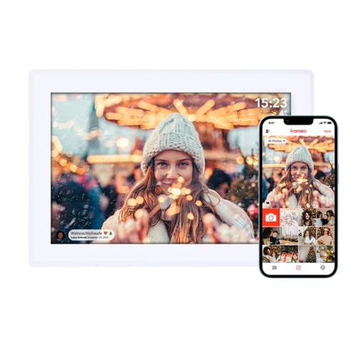 Rollei Smart Frame WiFi 100   Marco de Fotos Digital de 10,1 Pulgadas con función WiFi para Reproducir Tus Fotos y vídeos con Sonido, Color: Blanco