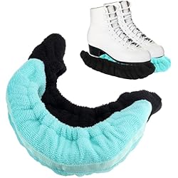Cuchillas Para Patines IMPPTE 2 Pares de Protectores de Cuchillas para Patines de Hielo, elásticos de Hockey sobre Hielo para Mujeres y Hombres, Accesorios para Patines con riel Reforzado, empapadores para Patines