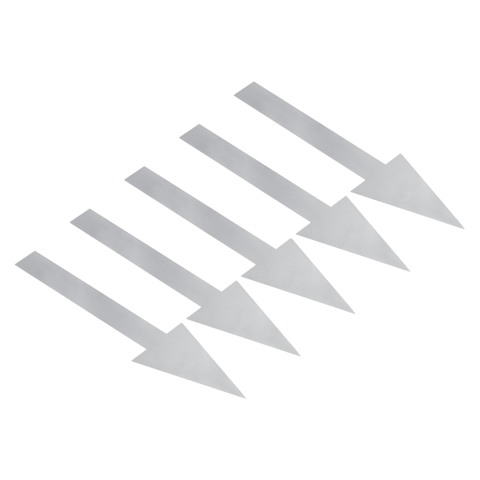 PATIKIL Arrow Sticker 6 Inch, 6 Sheet Directional Sign PVC Adhesive Removable Floors Decal for Floors Wall Marking, Grey