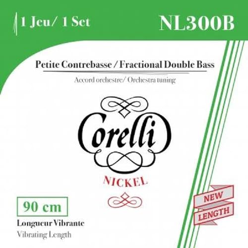 Corelli Kontrabass-Saiten Fractional - kleine Mensuren Satz 1/4 Größe NL300B