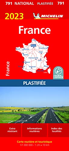 Carte France 2023 Plastifiée Michelin