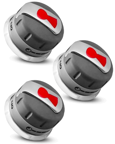 MQLPXI Upgrade 88848 Gas Grill Burner Knobs Compatible with Weber Genesis 300 Series Gas Grills 2011-2016, 3 PCS