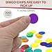 MR CHIPS Bingo Game 18 Cards and 300 Chips & Calling Cards Fun Games for Family, Reusable Kids