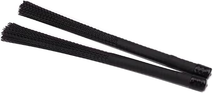 Escobillas de Nylon para Cajón, Par de Cepillos para Percusión miniatura 6