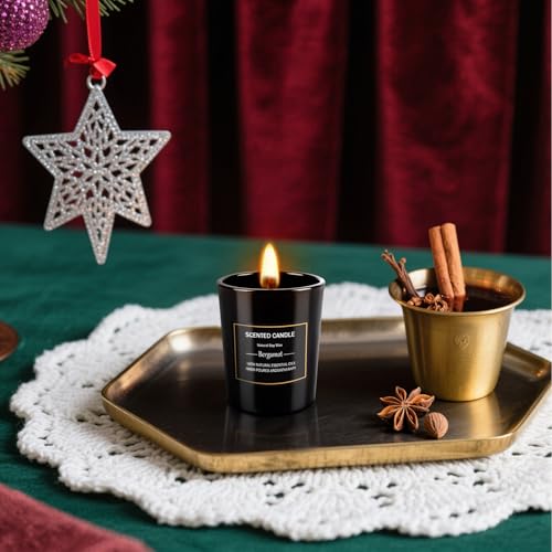 Image of 12 Pack Scented Black Candles Gift Set for Dad, Soy Wax Aromatherapy Candles for Home, 12 Masculine Fragrances, Gift from Daughter /Son for June Holiday, Stress Relief & Relaxation for Men