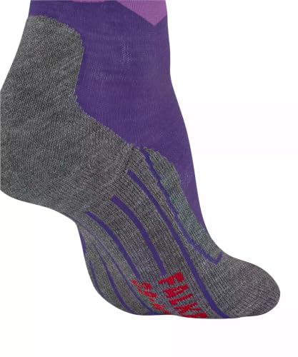 FALKE Kobiety Skarpety do wędrówek TK2 Explore W So Wełna przeciw pęcherzom grube 1 Para, Fioletowy Purple 6300, 37-38
