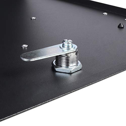 Large Mailbox Wall Mount With Lock, Decaller Modern Mailboxes For Outside, Black, 14.4" X 13" X 4.2" #TOP6