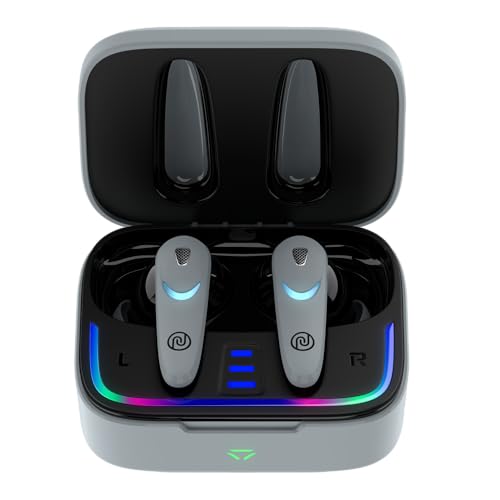 Image of Noise Buds Combat X in-Ear True Wireless Gaming Earbuds with 40Ms Low Latency, 60H of Playtime, Spatial Audio, RGB Lights,Instacharge(10 Min=180 Min),10Mm Driver, BT V5.3(Shadow Grey)