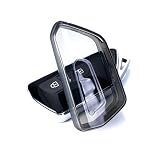 for VW Key Fob Cover TPU Car Key Fob Case Fit for VW Volkswagen Golf 8 ID.3 ID.4 Seat Leon Tarraco Ateca Cupra Formentor Leon 3-4-5 Buttons(Black)