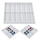 Glasses Display Case, Sunglasses Organizer Box Eye Glasses Holder Container Sunglasses Storage Rack Stand Jewelry Watches Sunglass Show Tray