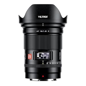 VILTROX AF 16mm F1.8 Z Full Frame Lens for Nikon Z-Mount, AF 16mm F/1.8 Z with Built-in LCD Screen Wide Angle Lens for Nikon Z Mount Z7 Z7ii Z8 Z8ii Z9 Zf Z30 Z50 Zfc