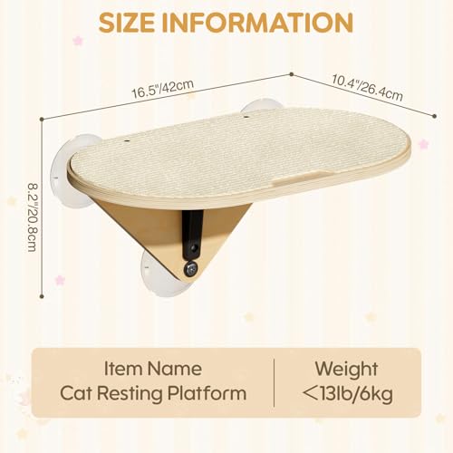 Hamac de fenêtre pour chat ventouse forte anti chute bois