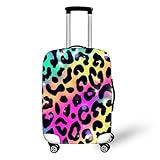 Hixingo Elastisch Kofferhülle Kofferschutzhülle, 3D Druck Koffer Schutzhülle Staubdichte Reisekoffer Hülle Trolley Case Schutzhülle Reisegepäckabdeckung (Leopard 5,XL (30-32 Zoll))
