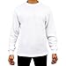 Access Men's Heavyweight Long Sleeve Thermal Crew Neck Top White Large