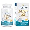 Nordic Naturals Ultimate Omega 2X with Vitamin D3, Lemon Flavor - 60 Soft Gels - 2150 mg Omega-3 + 1000 IU D3 - EPA & DHA - Brain, Heart, Immune Health - 30 Servings