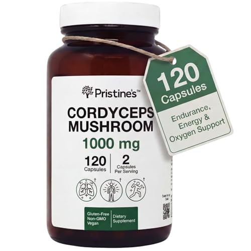 Cordyceps Mushroom Capsules 60-Day Supply 1000 mg