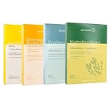 WACHSWERK Wärmewickel Set – 4-teiliges Natur-Wickel-Set für Husten, Hals & Erkältung + eBook Hausmittel | Bienenwachs-, Thymian-, Zitronen- & VirusRescue-Wickel | Für Kinder & Erwachsene