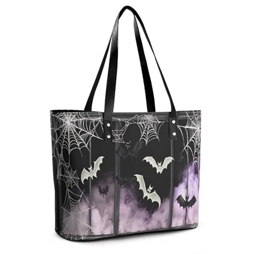 Bolso tote satchel de PU para mujer con asas miniatura 5