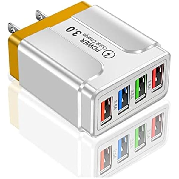 5.1A 48W szybka ładowarka USB szybkie ładowanie 4.0 3.0 uniwersalny adapter ścienny adapter podróżny, ładowarka ścienna do szybkiego ładowania telefonu komórkowego Przenośny(Oranje)