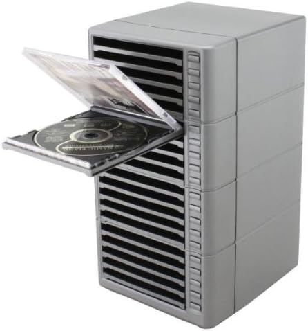 Hipce CDR-20 One Touch CD Rack - Stackable : Amazon.co.uk: Home & Kitchen