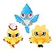 txyang 3 Uds Pokemon De Peluche De Juguete De Peluche Pájaro Legendario Articuno Moltres Zapdos Muñeca De Peluche De Anime para Niños 30Cm