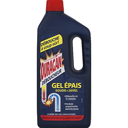 Wc Net - Ouragan Déboucheur - Gel Épais Soude + Javel. Débouche En 15 Mns - 1L - Lot De 3 - Prix Unitaire - Livraison Gratuit En France Métropolitaine Sous 3 Jours Ouverts