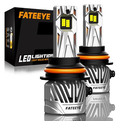Image of 9007 Fog light Bulb - 60000LM Super Bright Bulb with Fan, 𝗛𝗕𝟱 130W No Adapter Required, 6500K White, Pack of 2