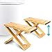Bamboo Toilet Stołek - fizjologiczny drewniany stołek do kucania - składany drewniany podnóżek do WC - kucanie dla naturalnej ulgi w zaparciach - polecany przez lekarzy