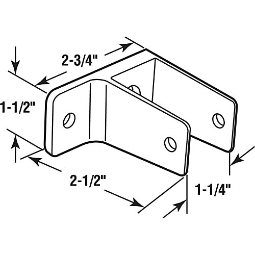 Sentry Supply 656-6395-T One Ear Wall Bracket thumb #1