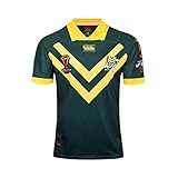 2017 Australien Weltmeisterschaft Rugby Jersey,Herren Retro Professionelles T-Shirt Outdoor Training Hemd Polo Shirt,Rugby Baumwolle Jersey Grafik T-Shirt,Geschenk F Green-XXXL