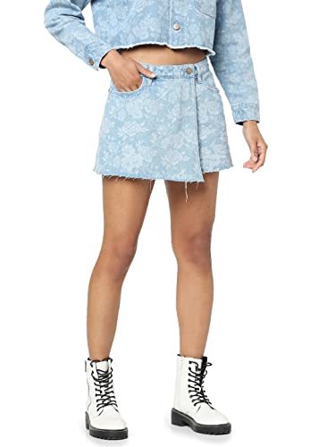 Image of ONLY Women's Denim Above Knee Skirt