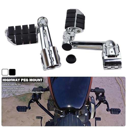 Kit fixation repose-pieds réglables Harley Sportster Softail - 3
