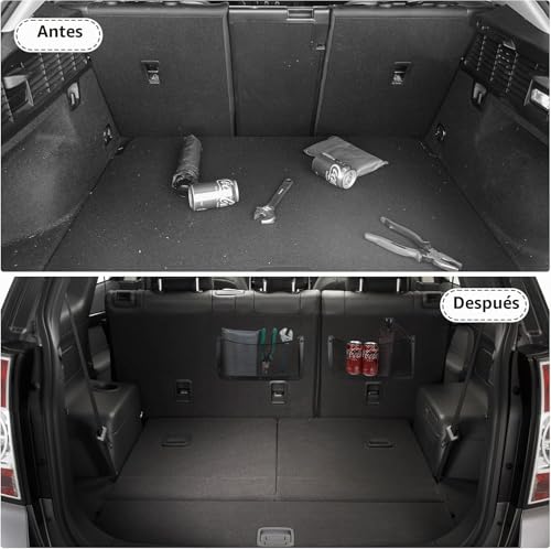 Miniatura 4 de Einesin Red Almacenamiento Caravana De Abs Coche, Organizador Para Almacenamiento, Multifuncional Red Maletero De Coche Asiento Para Equipaje, Autocaravanas, Barcos, Hogar