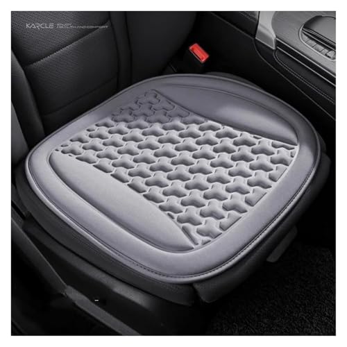 Housses de siège auto 3D respirantes et grand confort avec coussin anti-transpiration café