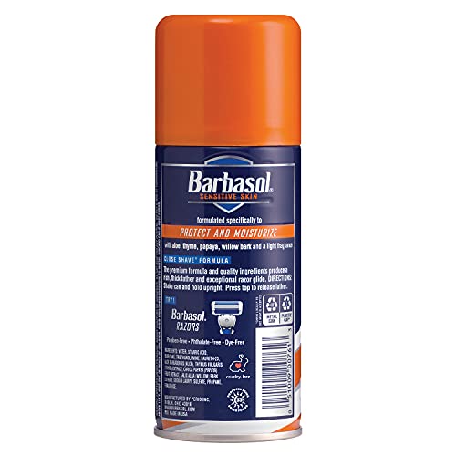 Barbasol Sensitive Skin Thick And Rich Shaving Cream, 7 Ounce, Pack Of 6 #TOP2