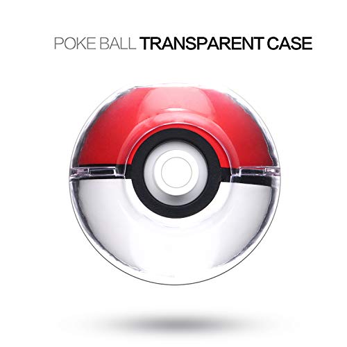New Clear Case for Poke Ball Plus Controller, Hard Shell Protective Case for Poke Ball Plus Controller Compatible Nintendo Switch Pokemon Lets Go Eevee Lets Go Pikachu - Clear