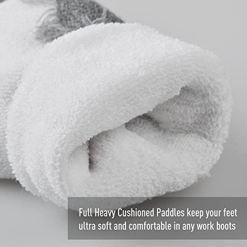 ECOEY Men's Work Boots Athletic Running Crew Socks, Dry-Tech Moisture Wicking Heavy Cushion Multi Pack4