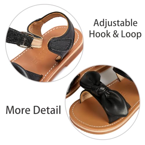 Image of ESTINE Toddler /Little Kid Girls Bow Open Toe Flat Evening Dress Sandals