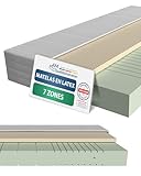 AM Qualitätsmatratzen - Matelas Latex à Mousse Froide 180x200cm Moelleux - Matelas qualitatif avec revêtement en Latex de 4cm - 20cm Hauteur - qualité Allemande - 180 x 200