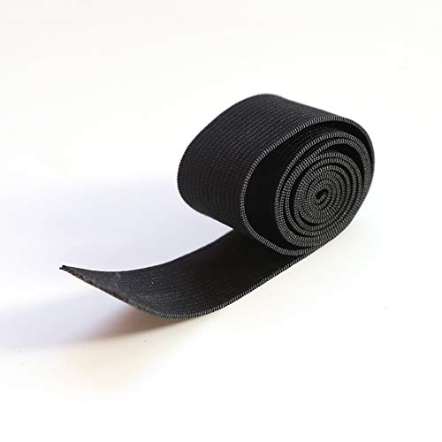 BTWTRY 8PCS Elastic Bands Wig Accessories for Making Wigs/Lace Frontal/Lace Closure 2.5cm Width (8pcs, Black)