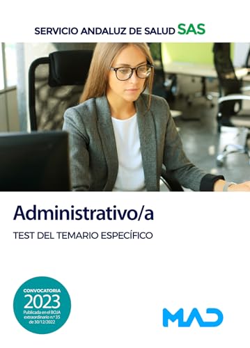 Portada de Administrativo-a del Servicio Andaluz de Salud. Test del temario específico